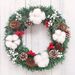 Christmas Ornaments 12in Christmas Wreath Artificial Wreath Door Hanging Window Props Background Christmas Tree Accessories_maomaolike.com