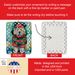 Tibetan Mastiff Christmas Porcelain Ornament Christmas Tree Hanging Decorations For Home Christmas Holiday, Rectangle, Gift, Multicolor_maomaolike.com