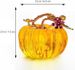 2.5" Glass Pumpkin Figurine Collectible Halloween Thanksgiving Glass Pumpkin Paperweight Fall Harvest Pumpkin Decorations For Home_maomaolike.com