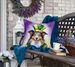 Collie King Of Mardi Gras Throw Pillow Machine Washable, Indoor Outdoor Decorative Pillow For Couch, Bed Or Patio, 18Hx18W_maomaolike.com