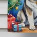 Alaskan Malamute Christmas Reindeer House Flag Large Porch Sleeve Pole Decorative Outside Yard Banner Artwork Wall Hanging, Polyester, House Size, Multicolor_maomaolike.com