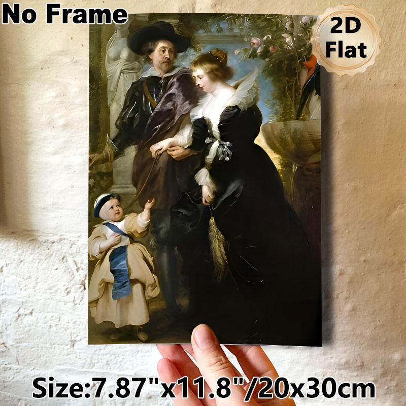 Vintage Aristocratic Family Portrait Painting Poster, Rich-toned Classical Art Poster, Elegant Historical Artwork Ideal For Living Room, Study And_maomaolike.com