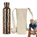 Copper Drinking Insulated Water Bottle Portable Leakproof 27Oz Cup For Hydration Gym Outdoor Hiking_maomaolike.com