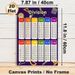 Division Math Painting Poster, Vibrant Color-coded Division Chart Poster, Practical Division Learning Reference For Study Room, Learning Space_maomaolike.com