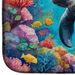 Manatee And Coral Reefs Dish Drying Mat Absorbent Dish Drying Mat Pad For Kitchen Counter Dish Drainer Mat For Countertop, 14 X 21", Multicolor_maomaolike.com