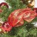 2'RED/GOLD DECORATION BURLAP Tree WITH 50 WARM WHITE LED LIGHTS-BATTERY OPERATED_maomaolike.com