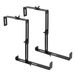 2pcs/4pcs Window Box Brackets, Adjustable Planter Box Brackets, Universal Steel Hanging Flower Box Brackets For Railings Deck Windowsill, No Drill Planter Brackets For Balcony, Fences, Patio_maomaolike.com