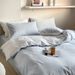 Wholesale INS Japanese Double-Piece Pure Four-Piece All-Cotton Simple Nordic Style Washed Cotton Solid Color 4-Piece Bedding Set_maomaolike.com