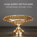 Home Snacks Candy Dried European Modern Living Room Coffee Table Creative Light Luxury Large Crystal Glass Fruit Plate_maomaolike.com