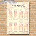 Nail Shapes Painting Poster, Gentle-toned Illustrated Nail Style Guide Poster, Informative Nail Shape Reference Ideal For Beauty Salon, Makeup Studio_maomaolike.com