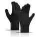 Warm gloves alpaca knit and fleece thick touch screen gloves for men_maomaolike.com