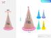 12 Pieces Rainbow Birthday Party Hats 34cm*19cm_maomaolike.com