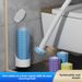 Disposable For Home Use, No Dead Angle Bathroom Toilet Brush, Wall-Mounted, Replaceable Head, Cleaning Brush_maomaolike.com