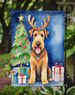Airedale Terrier Christmas Reindeer Garden Flag Mailbox Flag Decorative Yard Flag Banner Outside Patio Artwork Yard Flower Beds, Garden Size, Multicolor_maomaolike.com