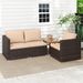3 Pieces Patio Sectional Sofa Set PE Rattan Modular Couch Furniture Set With Soft Cushions Slip Foot Pads Accommodates Up To 400 Lbs_maomaolike.com