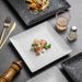 Rock Pattern Ceramic Square Western Steak Cake Dessert Pastry Exquisite Dish Plate Commercial Use_maomaolike.com