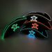 Halloween Cos Performance Costume Props Caribbean Gold Edge Pirate Captain Hat LED Luminous Skull Pirate Hat_maomaolike.com