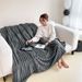 Rabbit Fur Winter Office Thick Nap Air Conditioning Sofa Cover Small Blanket Bed Factory Wholesale_maomaolike.com