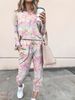 Women's Clothing 2024 spring autumn and winter printed casual long sleeved women's sports suit_maomaolike.com