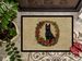 Schipperke Christmas Flowers Doormat Front Door Mat Indoor Outdoor Rugs For Entryway, Non Slip Washable Low Pile, 24H X 36W_maomaolike.com