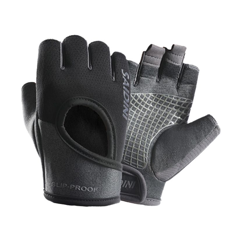 Fitness half-finger gloves male equipment training wear-resistant palm anti-slip feeling bicycle exercise yoga female outdoor riding_maomaolike.com
