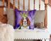 Welsh Springer Spaniel King Of Mardi Gras Throw Pillow Machine Washable, Indoor Outdoor Decorative Pillow For Couch, Bed Or Patio, 14Hx14W_maomaolike.com