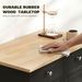 Kitchen Storage Cabinet, Sideboard Floor Cupboard With Solid Wood Top, Adjustable Shelf, And 2 Drawers, Black_maomaolike.com