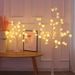 Orchid-Shaped LED Tree Lamp For Bedroom Decor, Warm White Glow_maomaolike.com
