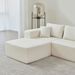 104.33" Sponge Sectional Sofa Couch For Living Room, L Shaped Modern Lamb Modular High Density Sponge Floor Sofa, Sherpa Fabric Sofa Couch With Chaise Lounge & Pillows, Upholstered Corner Cloud Couch_maomaolike.com