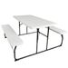 Indoor And Outdoor Folding Picnic Table Bench Set With Wood-like Texture_maomaolike.com