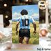 Soccer Player #10 Jersey Painting Poster, Vibrant Impasto Style Athlete In Open Field Poster, Artistic Sports-themed Wall Decor Ideal For Home, Game_maomaolike.com