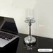 Shishi Light Luxury Nordic Silver Aromatherapy Candle Holder Valentine's Day Decoration Romantic Dining Table Candlelight_maomaolike.com
