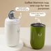 Goose Egg Shaped Coffee Mug - 316 Stainless Steel Double-Walled Insulated CupAppeal Portable Travel Water Cup For Daily_maomaolike.com