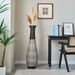 39-Inch Tall Standing Designer Floor Vase - Durable Artificial Rattan - Elegant Two-Tone Dark Brown Finish - Ideal Decor Accent For Living Room, Bedroom, Entryway - Stylish Home Decor Statement Piece_maomaolike.com