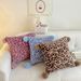 Cross-Bordr Milk Ball Lopard Print Swt Coff Hom Sofa Pillow Cushion Warm Vlvt Forign Trad E-commrc_maomaolike.com