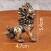 Brass Pair Of Male And Female Big-Headed Lions Home Entrance Tabletop Guardian Little Lion Metal Ornaments Crafts_maomaolike.com