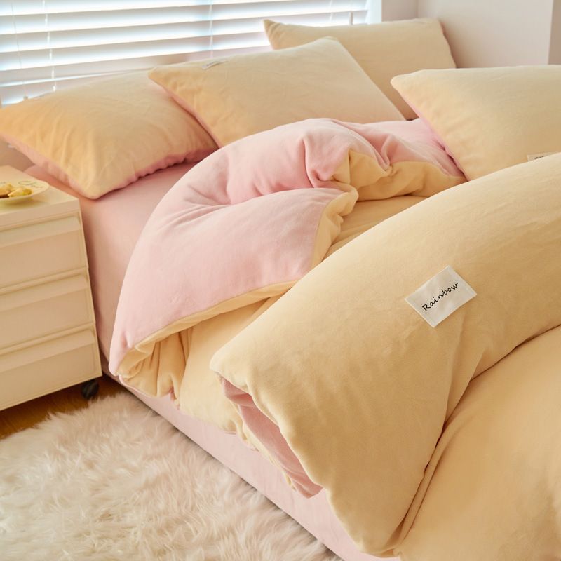 Full Set Bedding Thickened Warm Winter Quilt Core Single Dormitory Washable_maomaolike.com