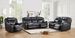 Electric Power Loveseat Recliner, Leather Power Reclining Sofa With USB Ports, Cup Holders For Living Room-Black_maomaolike.com