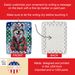 Keeshond Christmas Porcelain Ornament Christmas Tree Hanging Decorations For Home Christmas Holiday, Rectangle, Gift, Multicolor_maomaolike.com