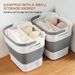 Foldable Laundry Basket, Space Saving, With Small Basket And Handle, Suitable For Clothes In Dormitories And Homes, Laundry Room Organization And Storage_maomaolike.com