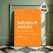 Hakuna Matata Themed Painting Poster, Warm-toned Minimalist Typographic Poster, Positive Relaxing Quote Decor, Ideal For Living Room, Bedroom And Home_maomaolike.com