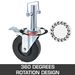 VEVOR Baker Scaffold Wheels 4 Pack 5" Scaffolding Wheels 1" Solid Round Stem 280LBS Wheels For Scaffolding Rubber Scaffold Wheels With Dual Locking Heavy Duty Casters Capacity_maomaolike.com