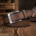 A Men's And Women's Casual Retro Western Style! PU Leather Belt With Metal Buckle, Suitable For Daily Work Wear_maomaolike.com