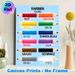 German Color Learning Painting Poster, Bright Sparkling Colored Pencil Design Poster, Supports German Color Term Study, Suitable For Language Learning_maomaolike.com