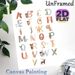 Animal Alphabet Painting Poster, Watercolor Cute Animal & Botanical Alphabet Poster, Assists With Letter Recognition, Suitable For Study Space, Living_maomaolike.com