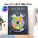 Circle Of Fifths Music Theory Painting Poster, Vibrant Color-coded Educational Chart Poster, Clear Visual Reference For Learning Key Signatures_maomaolike.com
