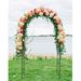78"H X 45"W Metal Garden Arch Trellis; Adjustable Arbor Trellis For Garden Climbing Plants Support Or Wedding Decor,Black_maomaolike.com