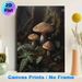 Forest Mushroom Painting Poster, Realistic Dark Forest Mushroom & Fern Scene Poster, Calming Natural Woodland Design, Ideal For Living Room, Bedroom_maomaolike.com