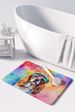 Cavalier Spaniel Hippie Dawg Memory Foam Kitchen Mat Machine Washable Anti-Fatigue Mat Cushion Comfort Bath Mat Or Kitchen Rug_maomaolike.com