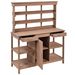 66" Large Outdoor Farmhouse Wooden Potting Bench Table, Garden Workstation With 2 Drawers, Cabinet And Open Shelves For Backyard, Mudroom_maomaolike.com